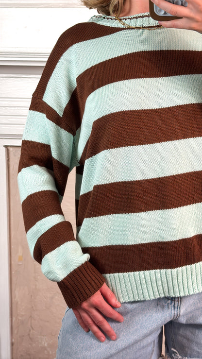 Mint Chocolate Crewneck Sweater