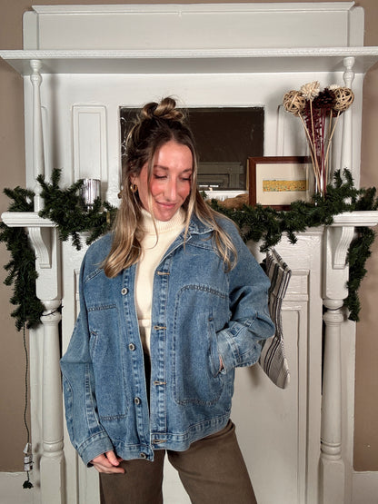 Denim Button Up Jacket