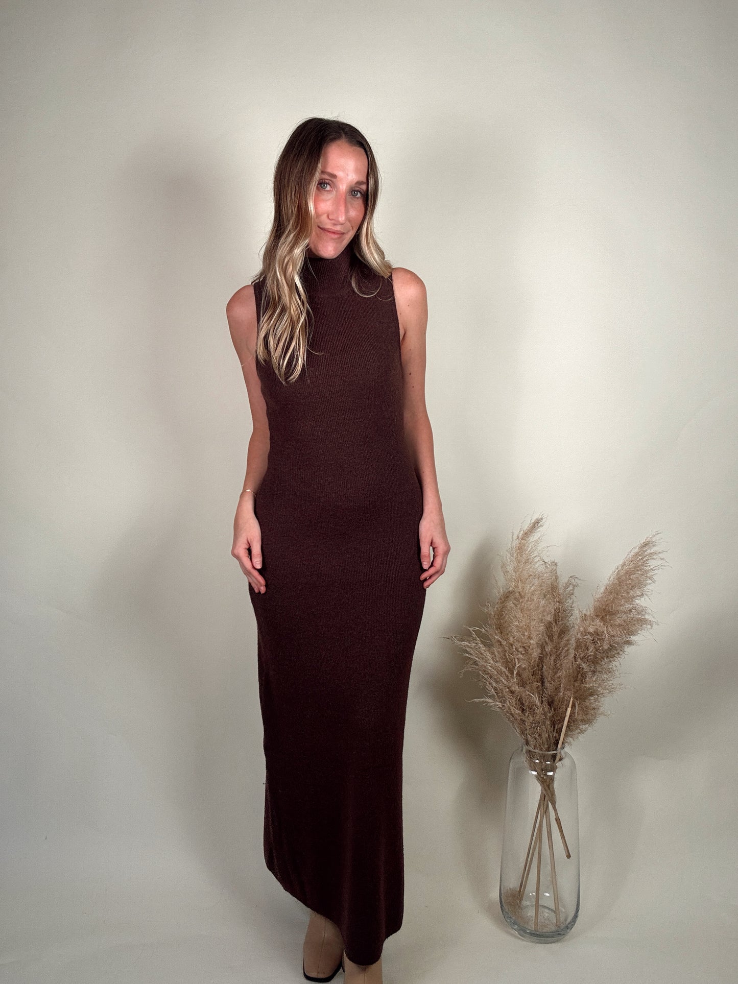 Nicole Turtle Neck Maxi Dress