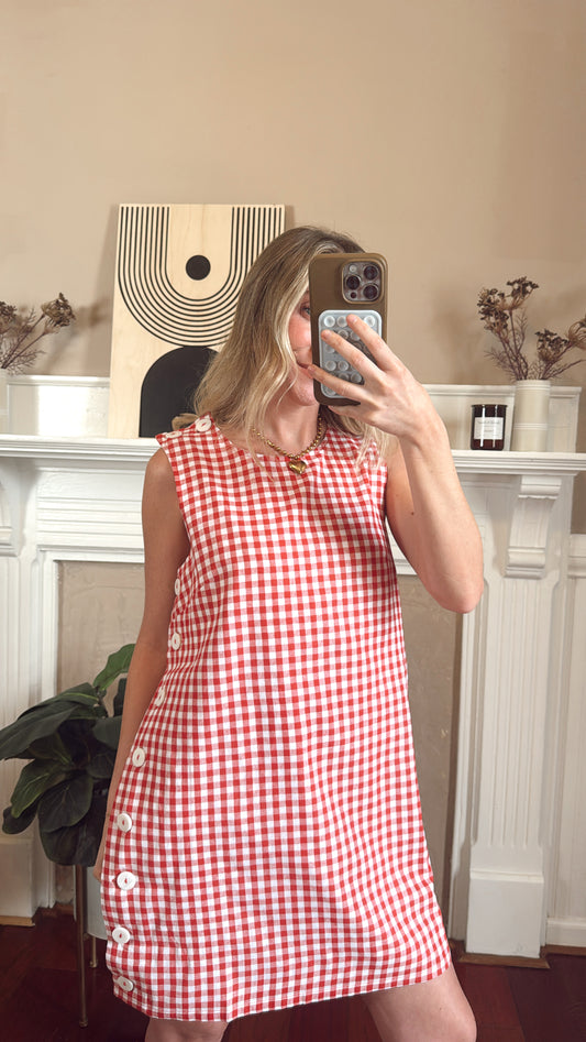 Picnic Sunday Dress - Red