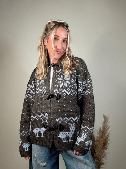 Nordic Deer Cardigan