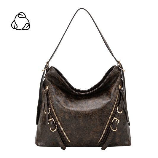 Sloane Expresso Recycled Vegan Shoulder Bag