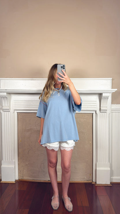 Satin Lace Shorts - White