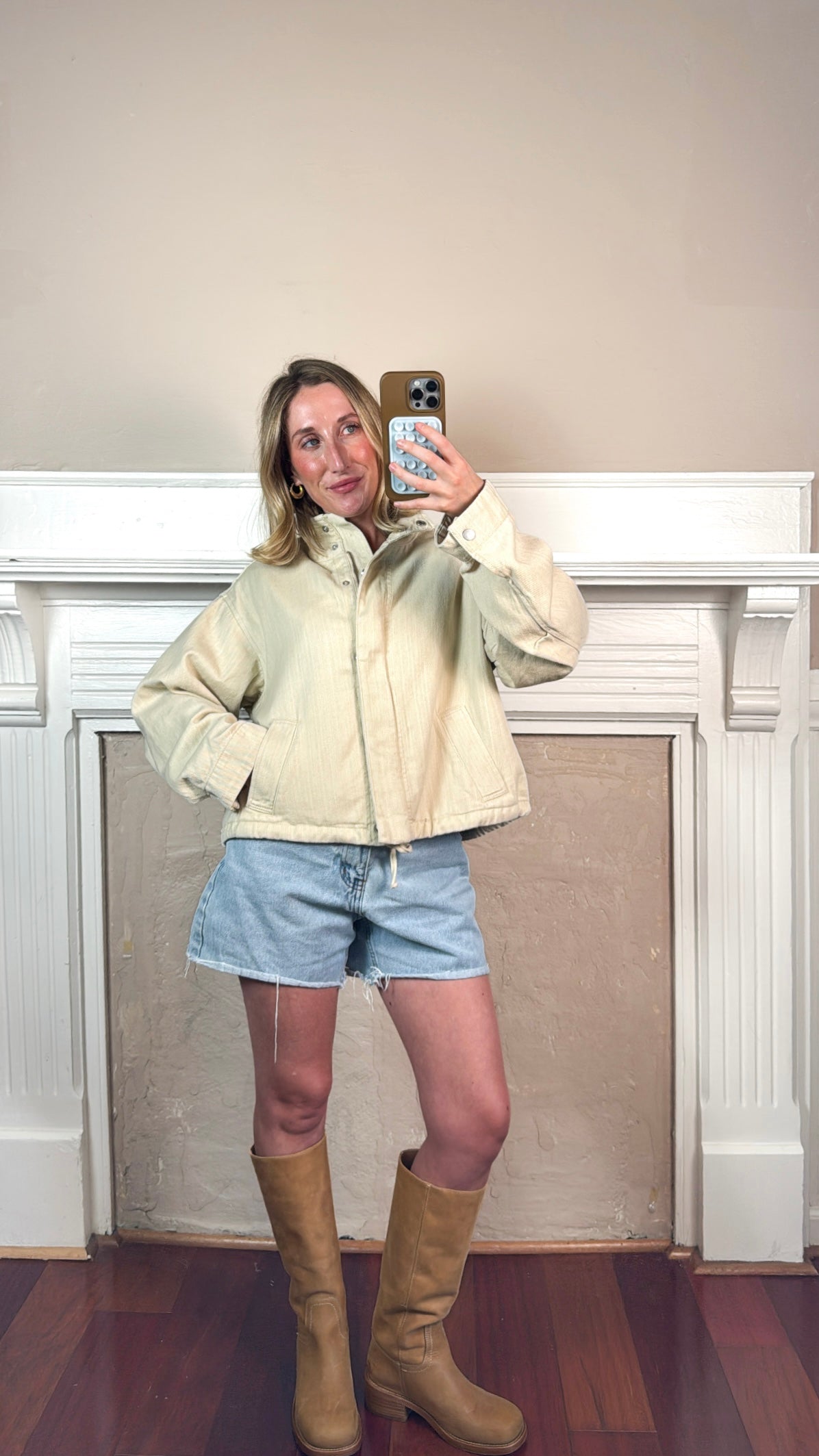 Washed Beige Jacket