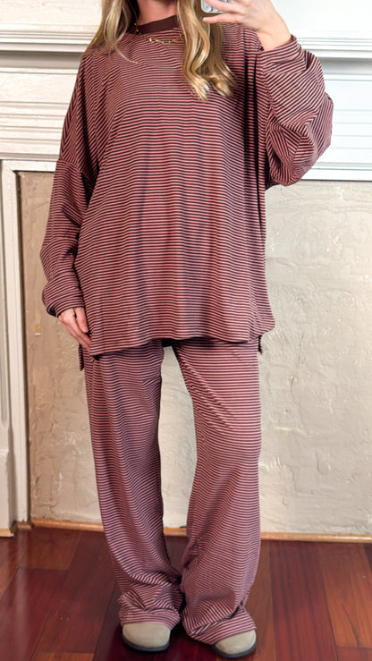Strawberry Chocolate Striped Top