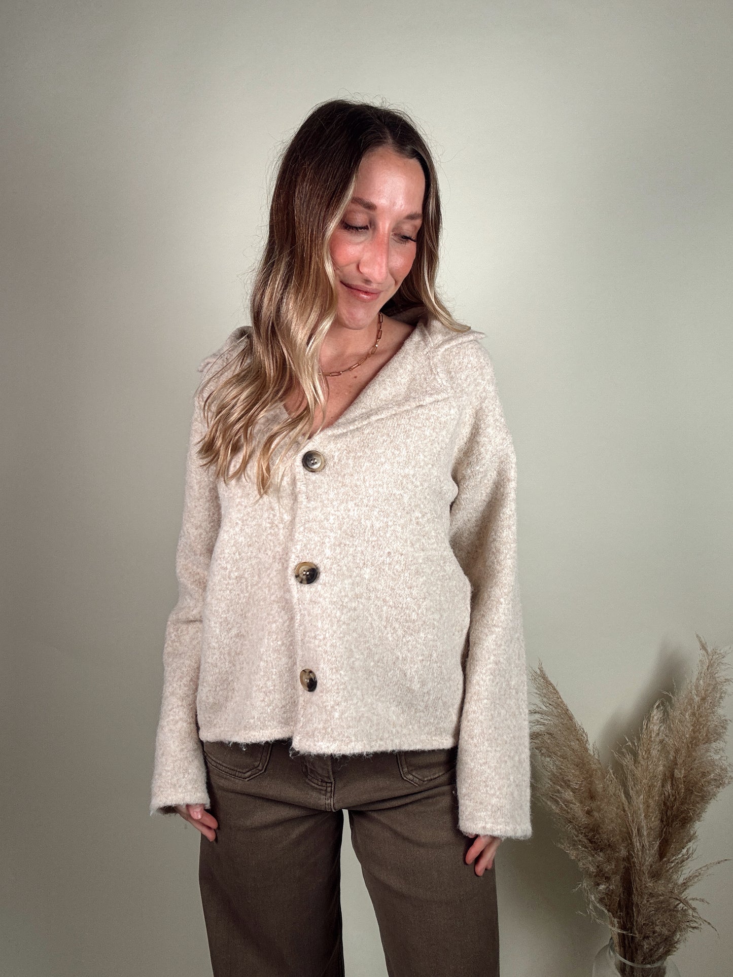 Carrie Cardigan - Oat