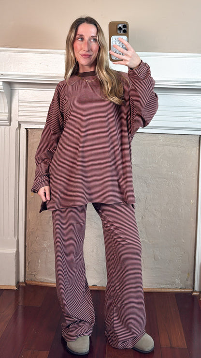 Strawberry Chocolate Striped Bottoms