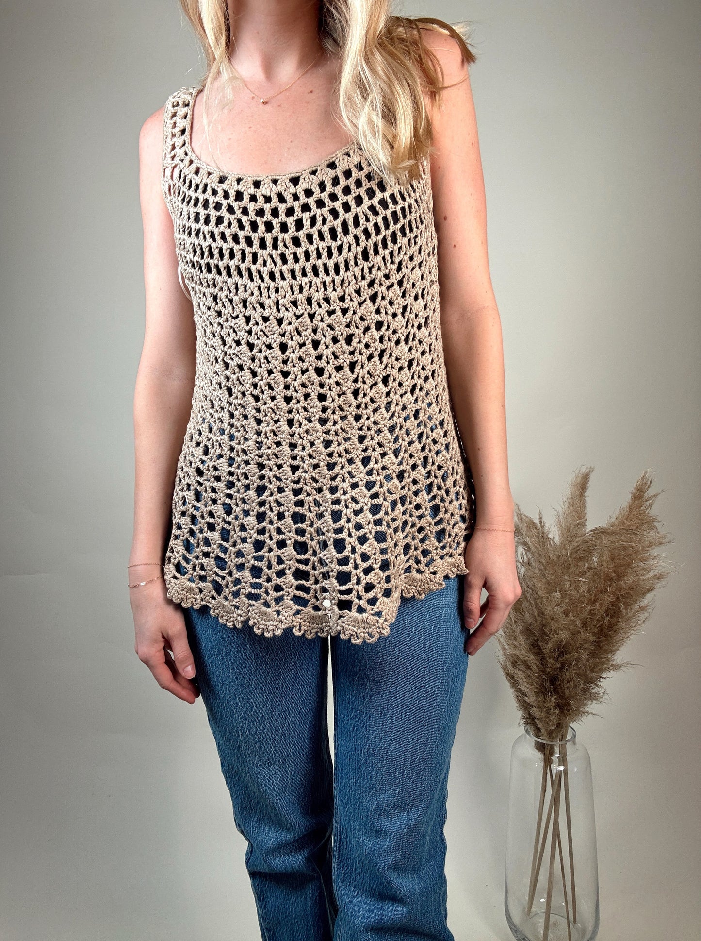 Knitted Sweater Tank Top