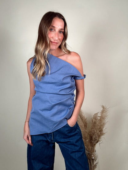Periwinkle Off The Shoulder Top