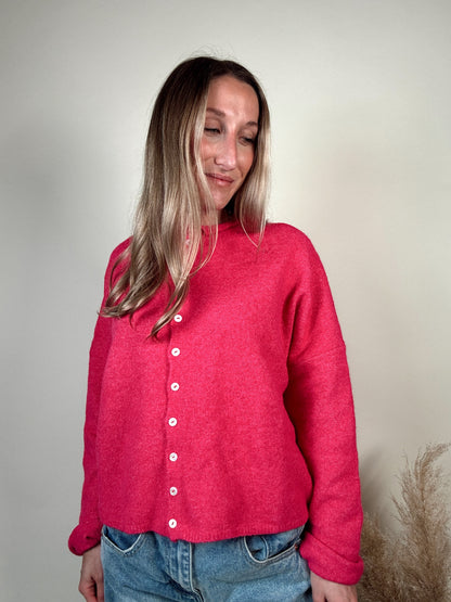 Nola Cardigan - Fuchsia