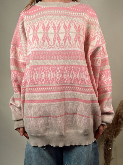 Aspen Ski Sweater - Pink