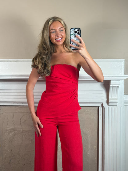 Rita Strapless Top and Pants Set