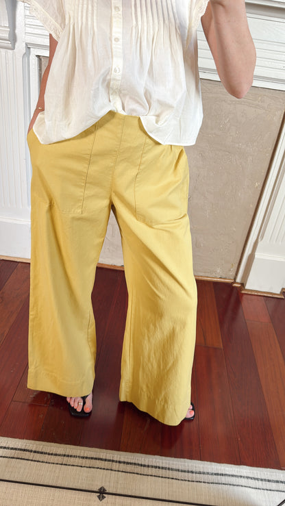 Mustard Wide Leg Pants