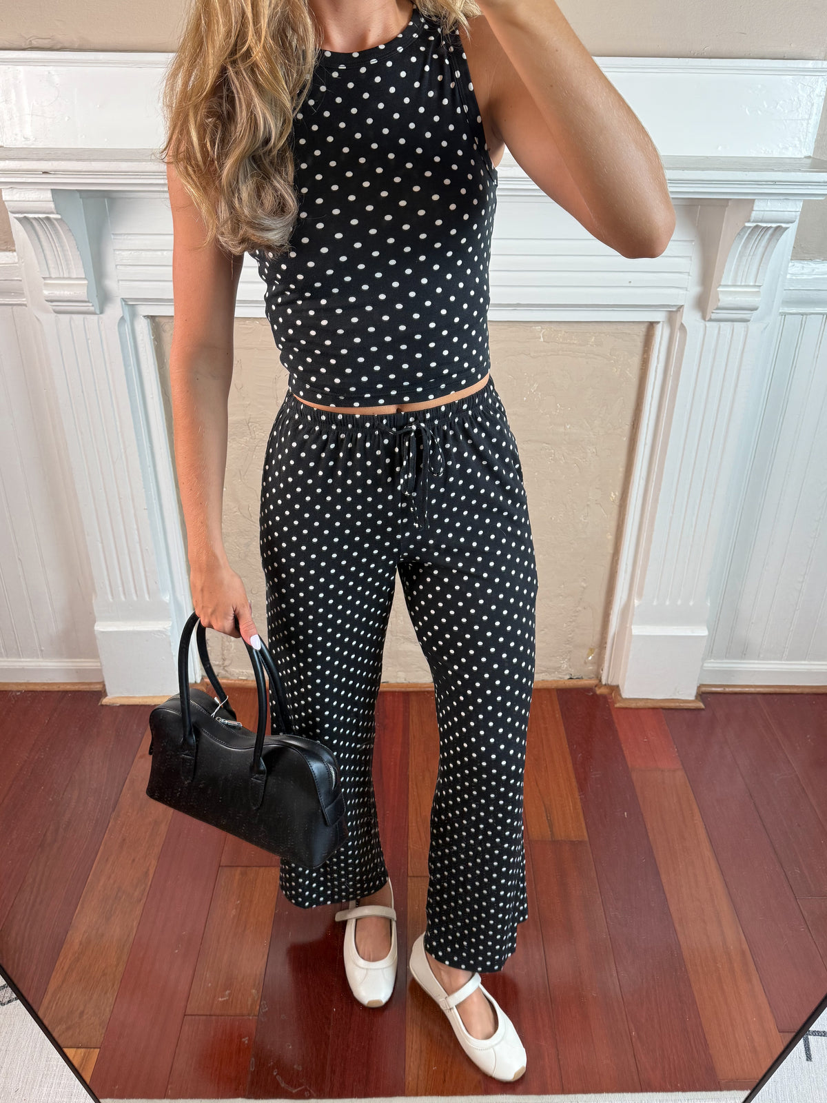 Polka Dot Top and Pants Set