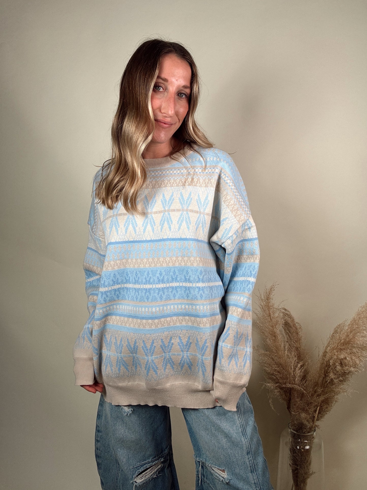 Aspen Ski Sweater - Blue