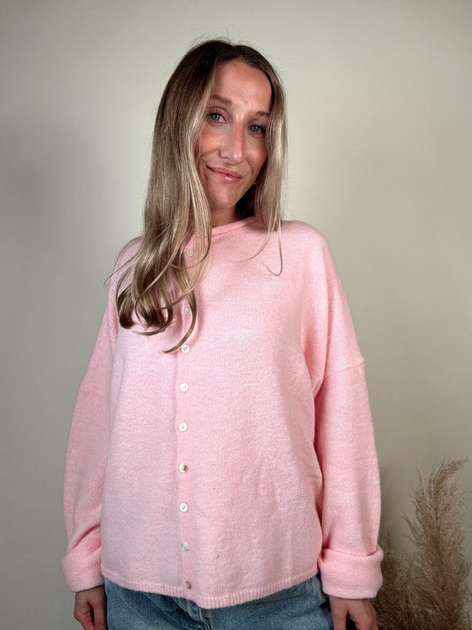 Nola Cardigan - Baby Pink
