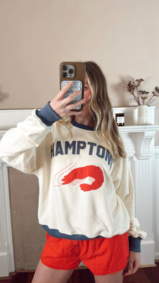 Hamptons Sweatshirt - Shrimp
