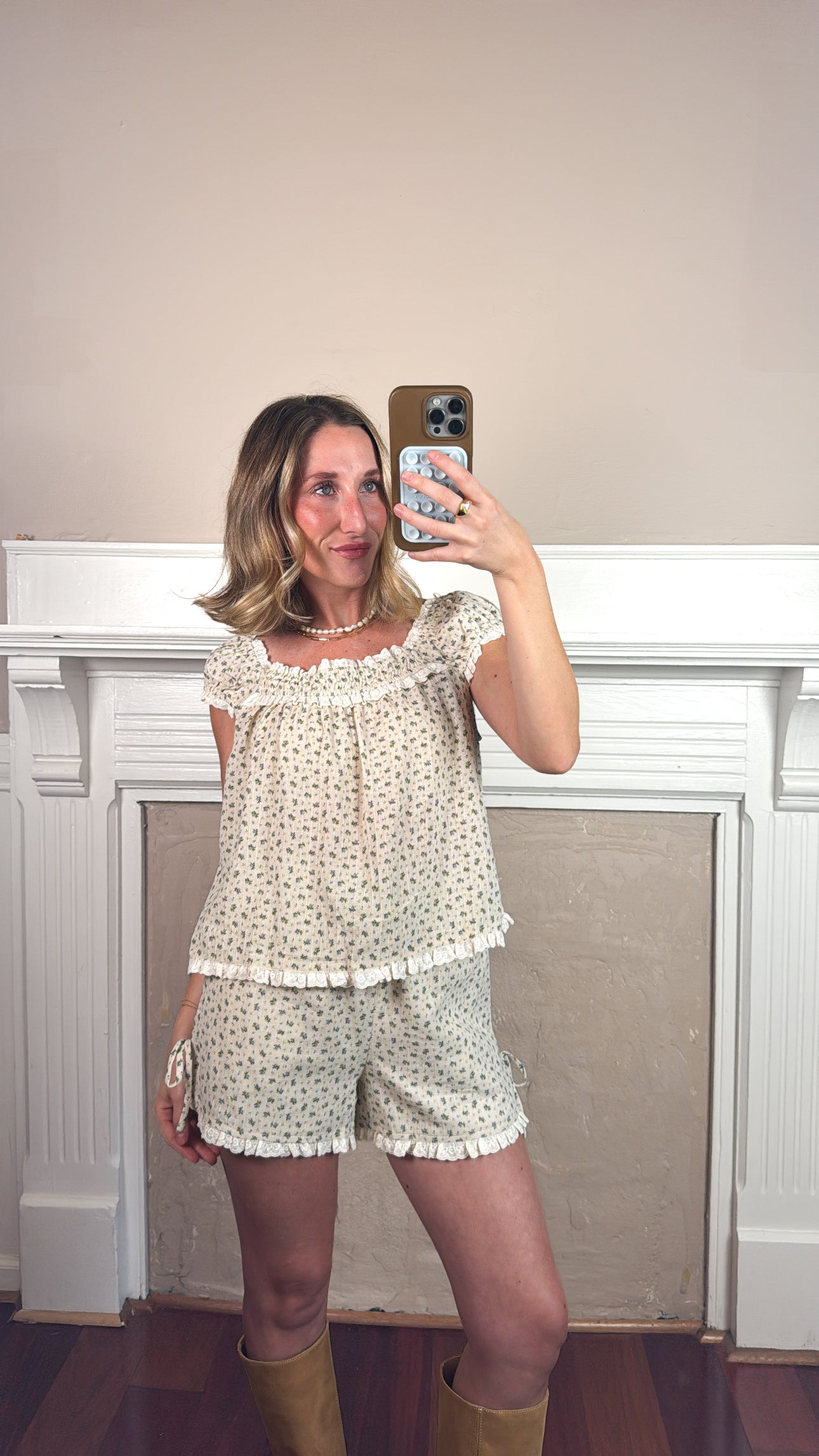 Meadow Bloom Top and Shorts Set