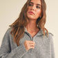 Waffle Sweater Top