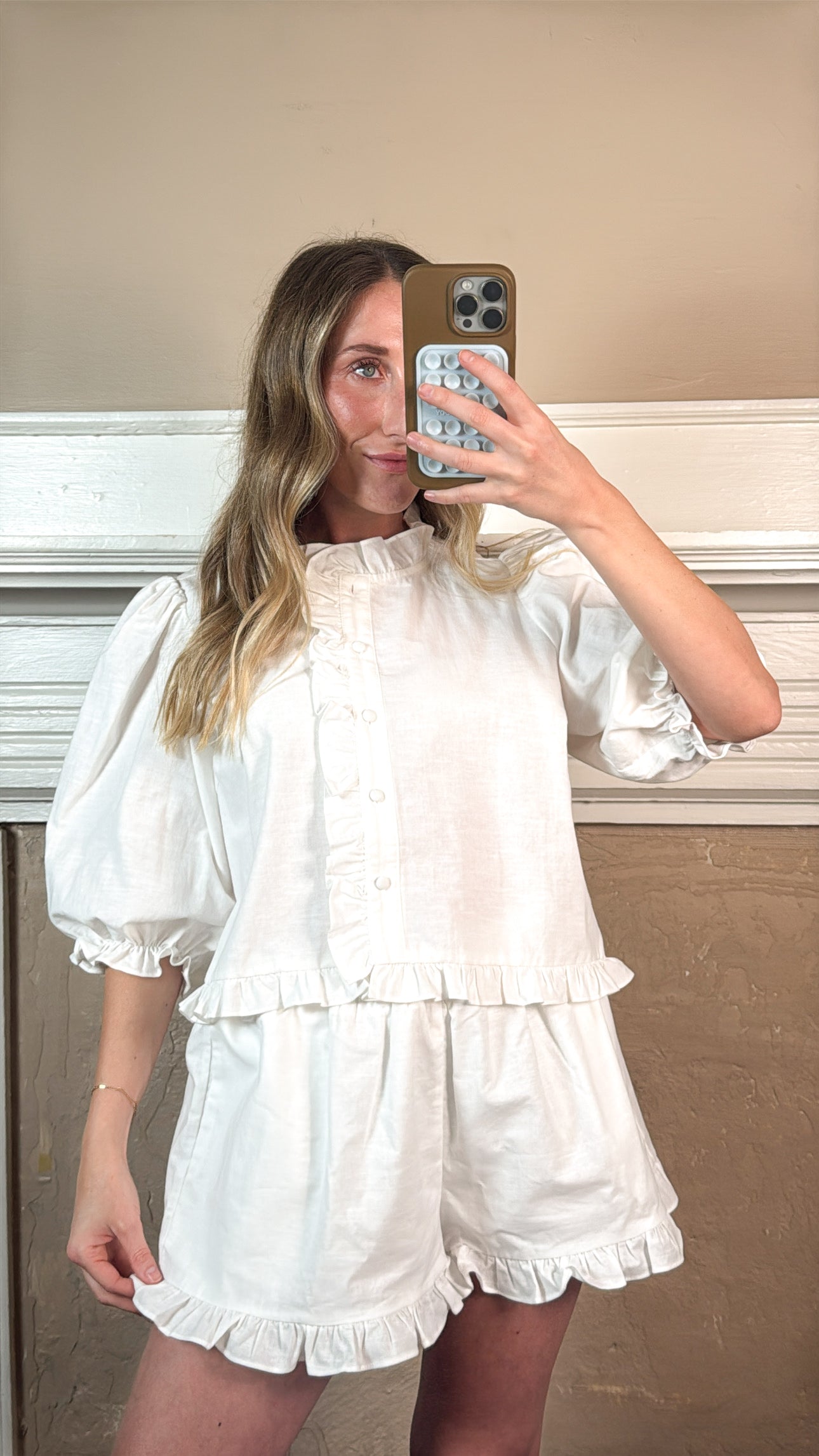 Laurie Linen Top and Shorts Set