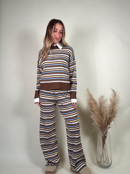 Cocoa Collar Sweater Set - MID NOVEMBER