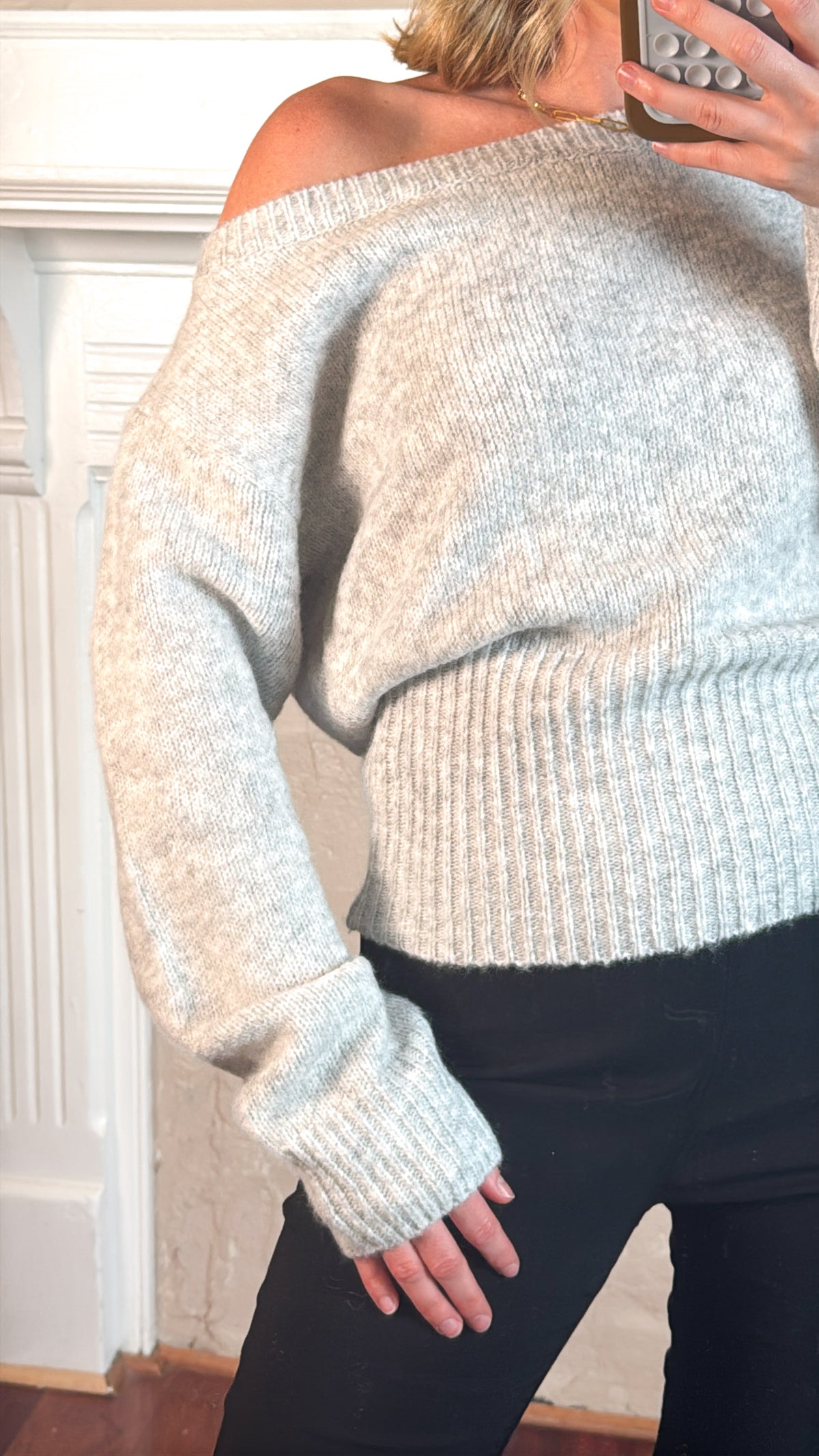 Audrey Off The Shoulder Sweater
