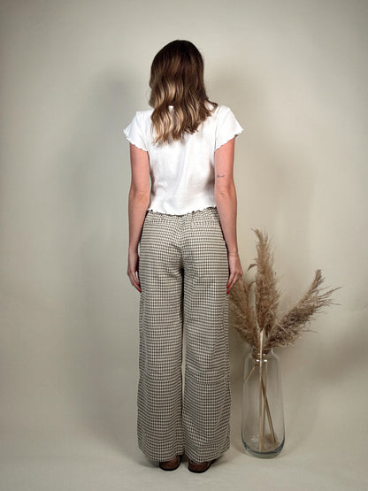 Olive Plaid Pants
