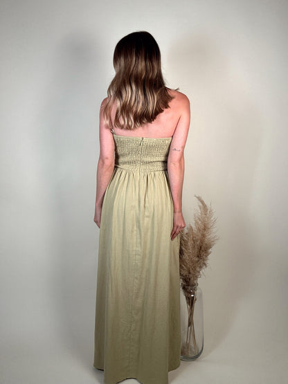 Lime Halter Neck Dress
