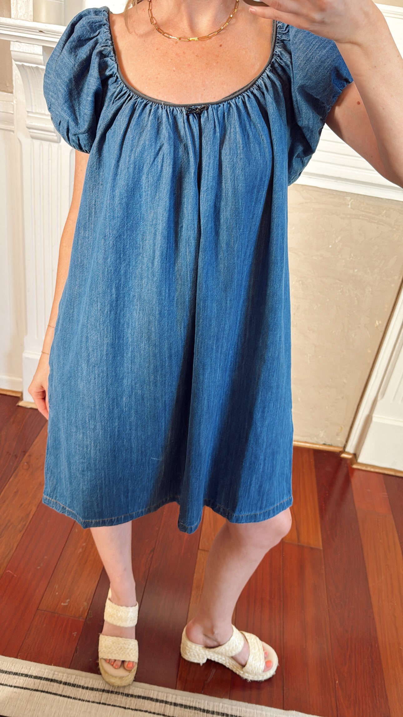 Sasha Denim Babydoll Dress