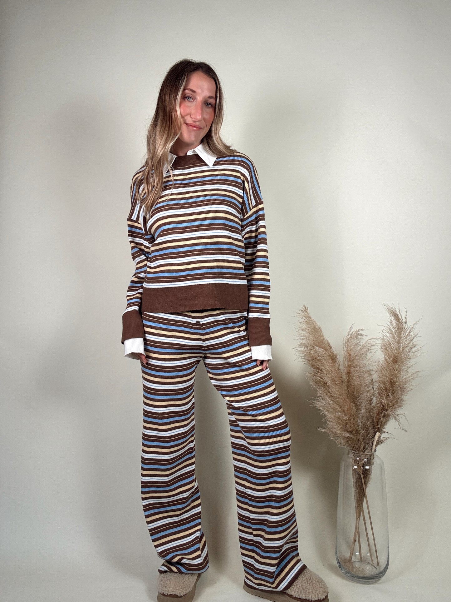 Cocoa Collar Sweater Set - MID NOVEMBER
