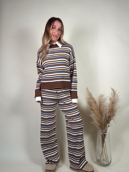 Cocoa Collar Sweater Set - MID NOVEMBER