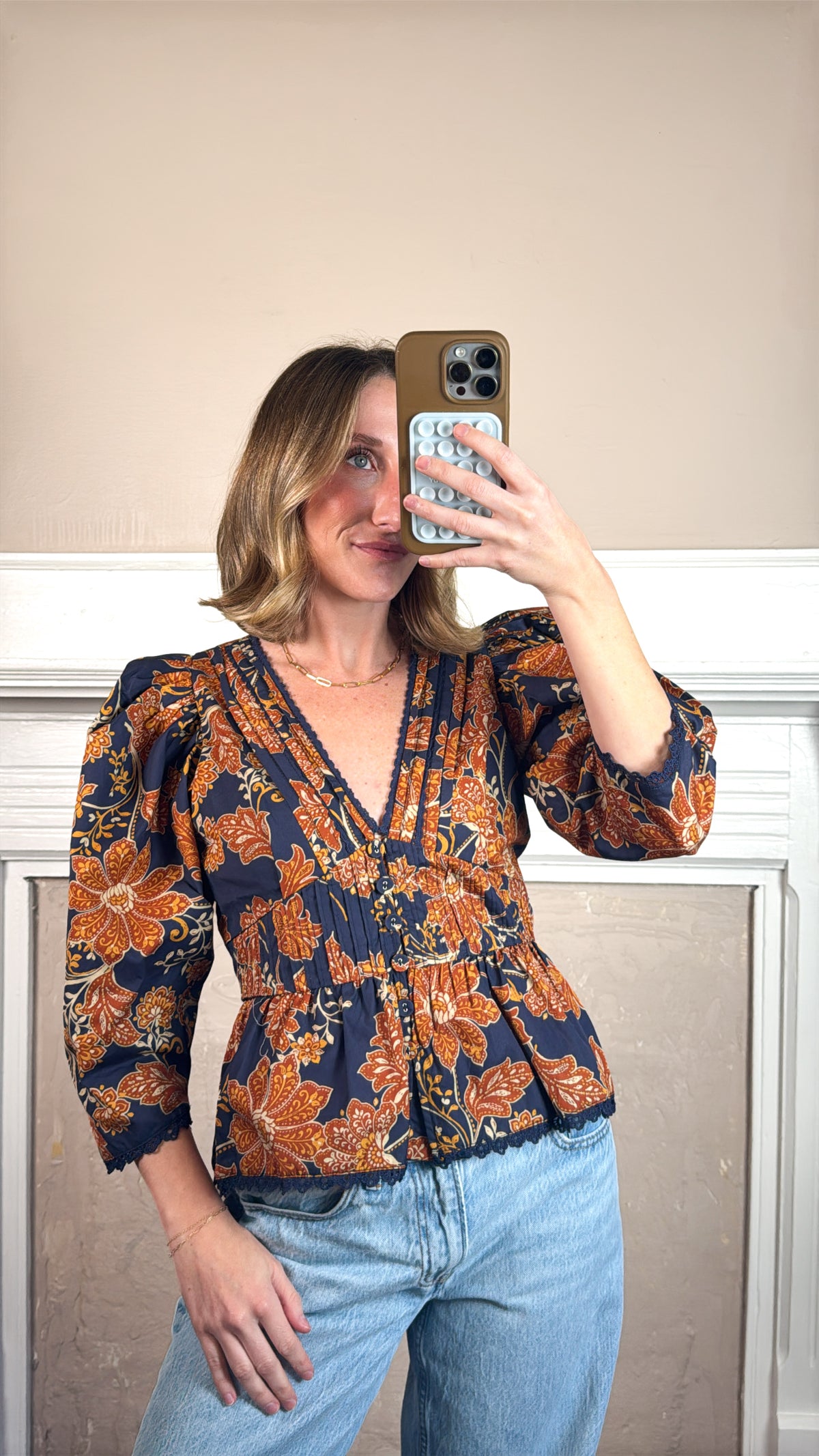 Eden Floral Peplum Blouse