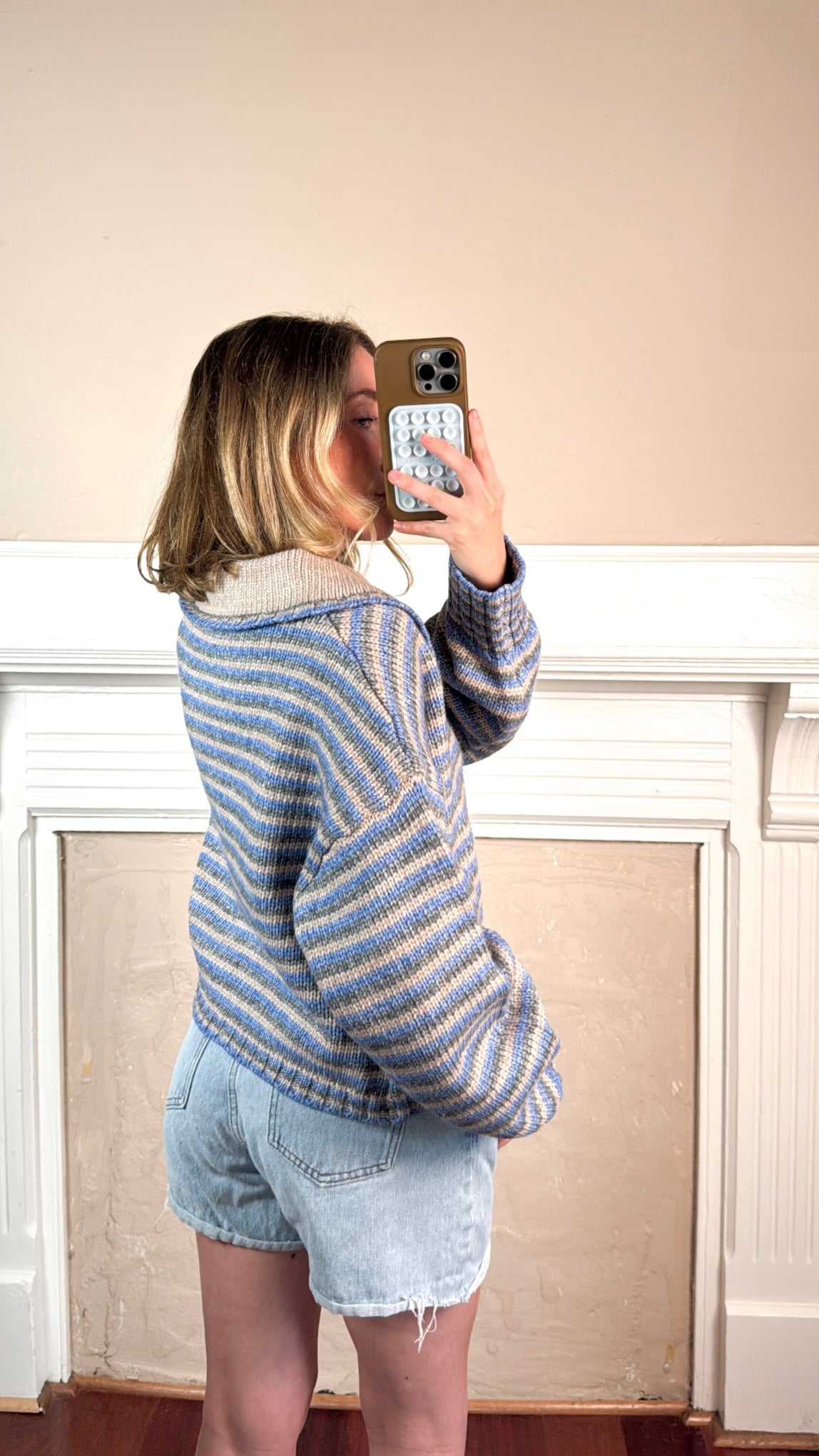 Bella Blue Striped Cardigan