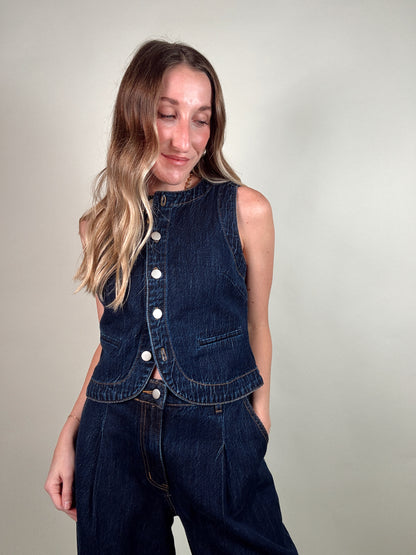 Dolly Denim Top and Pants Set