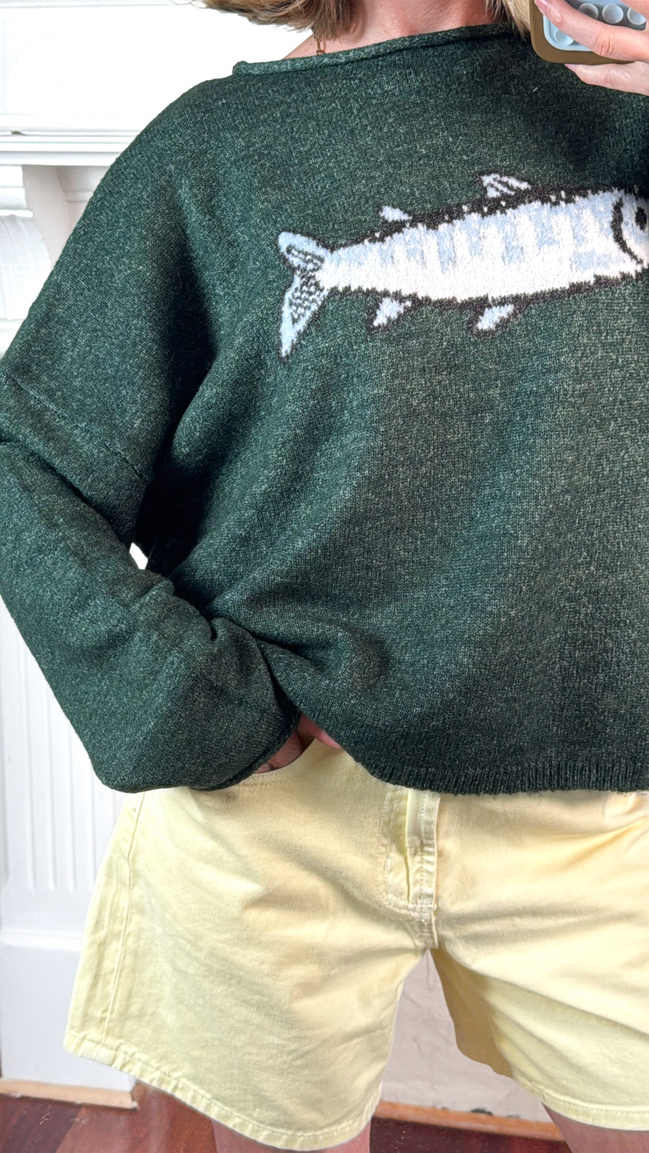 Emerald Fish Sweater
