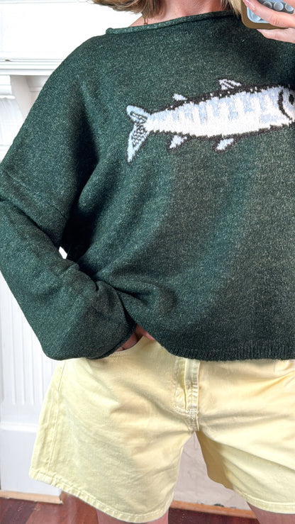 Emerald Fish Sweater
