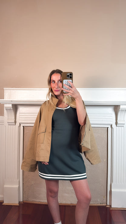 Scuba Mini Dress - Hunter Green