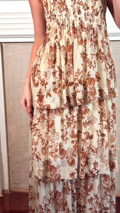 Averil Tiered Printed Maxi Dress