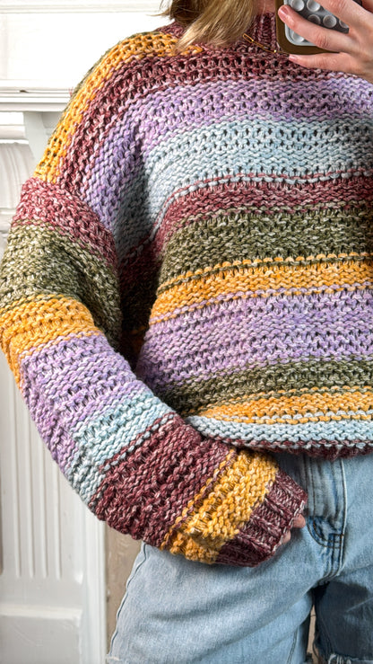 Rainbow Knit Sweater