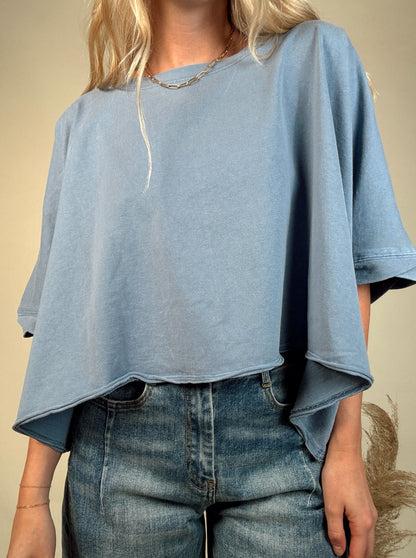 Washed Oversized Top