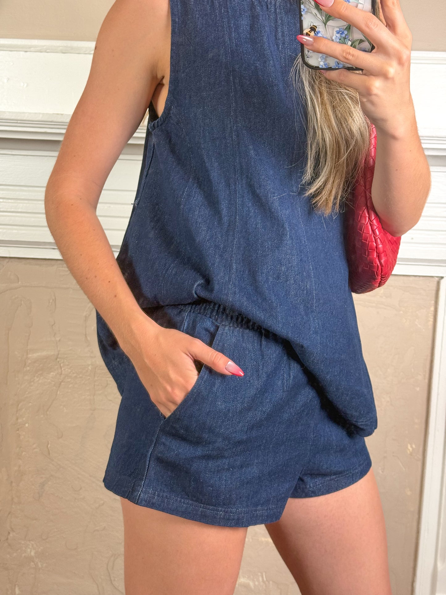 Dark Wash Denim Set