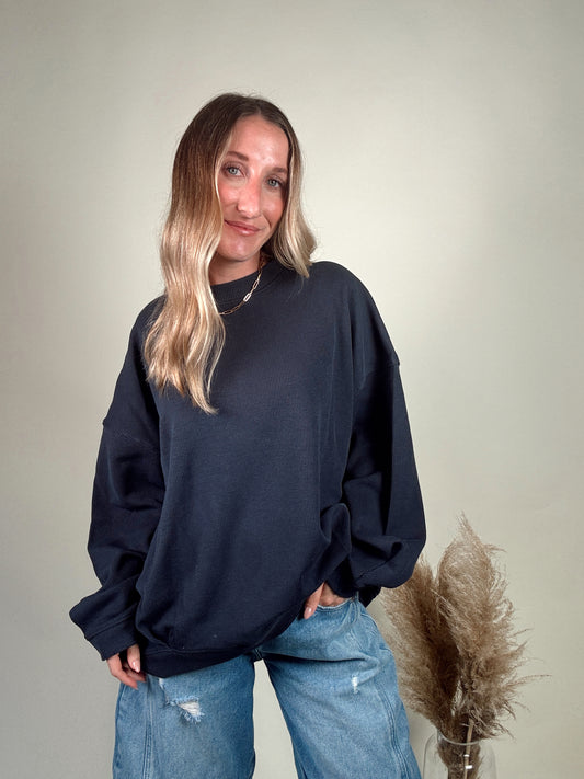 Around Town Crew Pullover - Navy