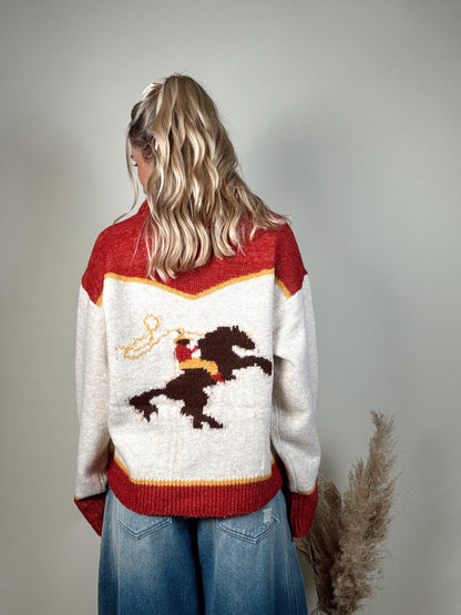 Rodeo Cowboy Knit Sweater - PREORDER MAY