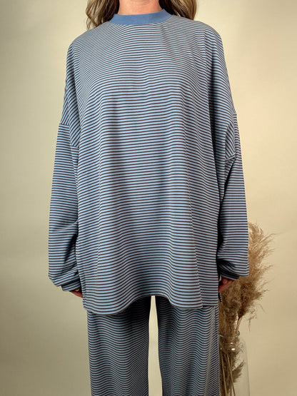 Blueberry Striped Top
