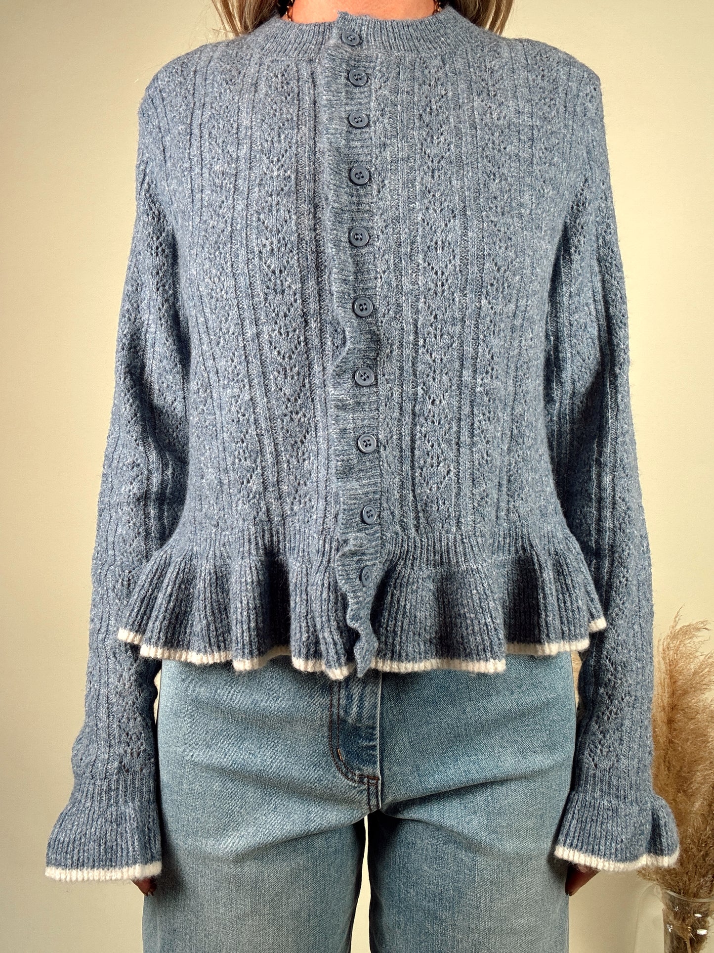 Jenni Ruffled Cardigan