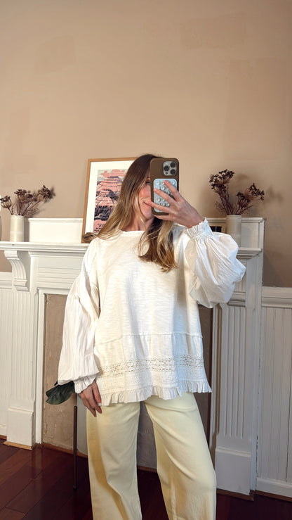 Rustic Ruffle Blouse