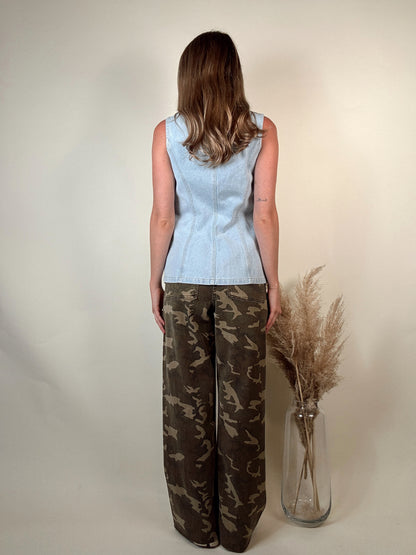 Camouflage Print Pants