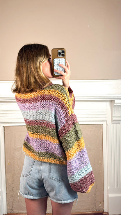 Rainbow Knit Sweater
