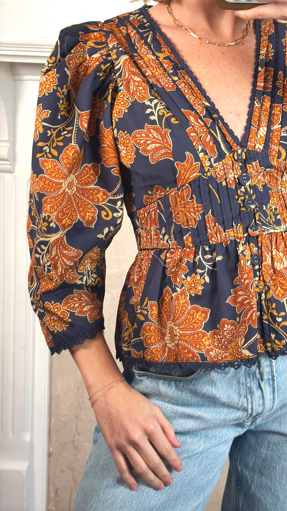 Eden Floral Peplum Blouse