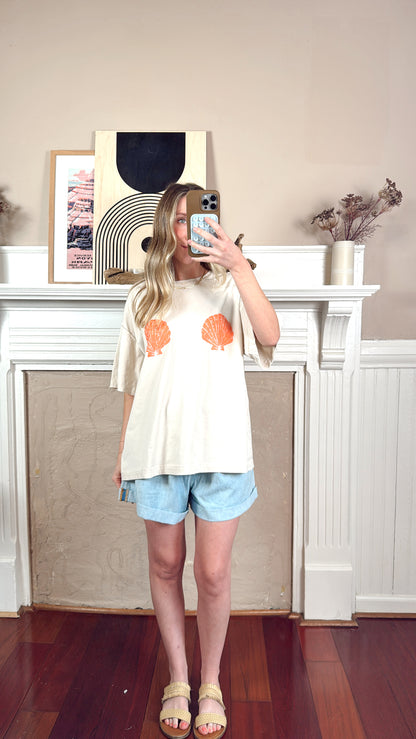 Sun-Kissed Shells Tee